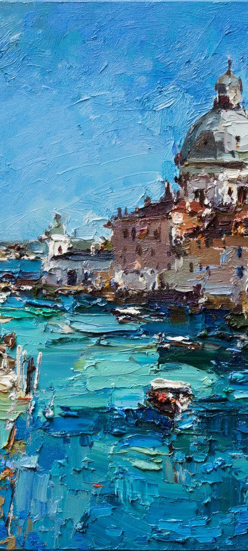 Venice Italy - Original Oil Painting by Anastasiia Valiulina