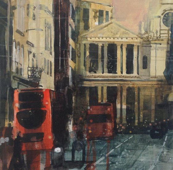 Early morning traffic, St Paul's 19 Mar