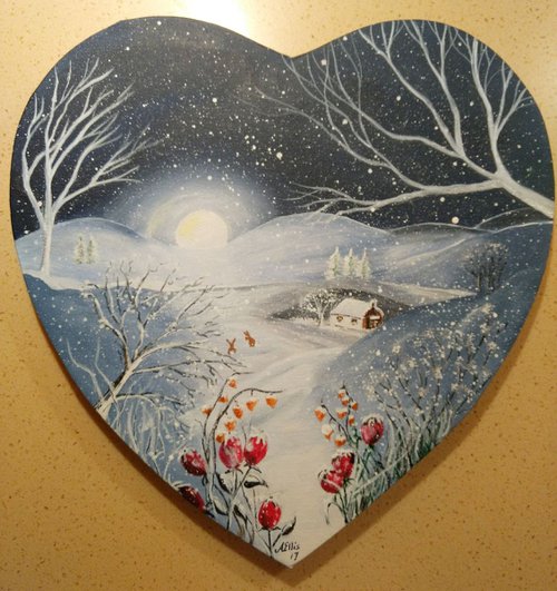One Snowy Moonlit Night by Anne-Marie Ellis