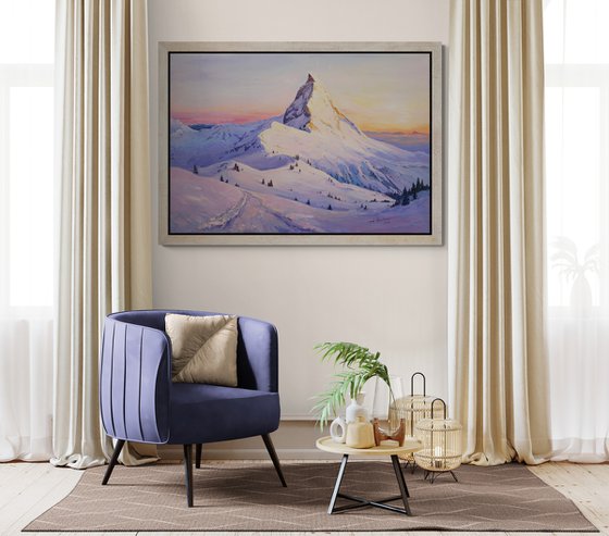 Winter day near the Matterhorn