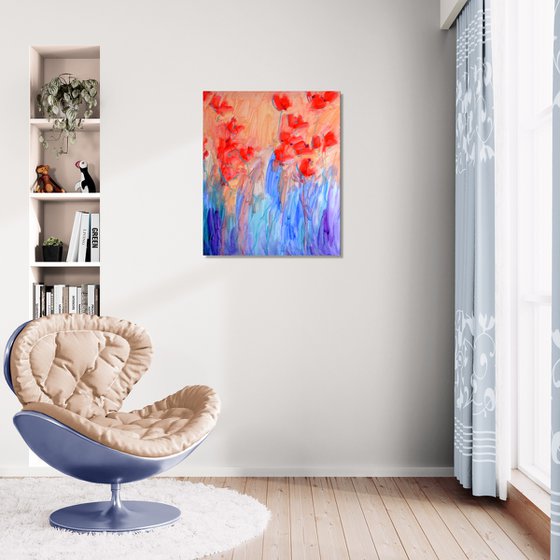 Poppies in Soft Light