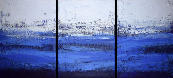Ultramarine Blue Triptych
