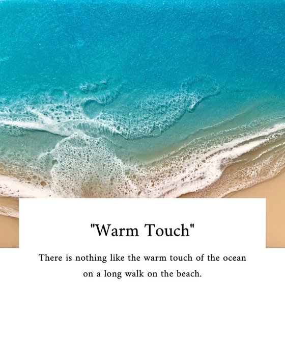 White Sand Beach Warm Touch Ocean Painting