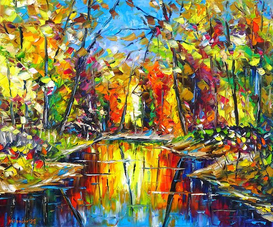 Autumnal Pond Impression