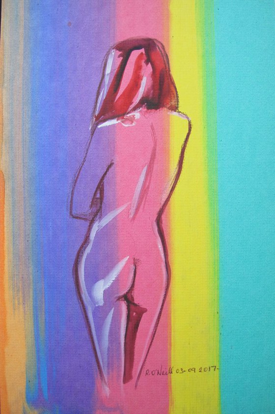 Standing female nude