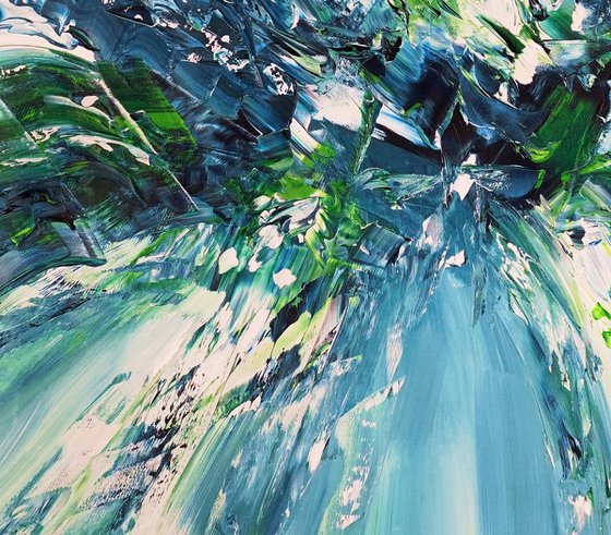 Turquoise Blue Waves C 2
