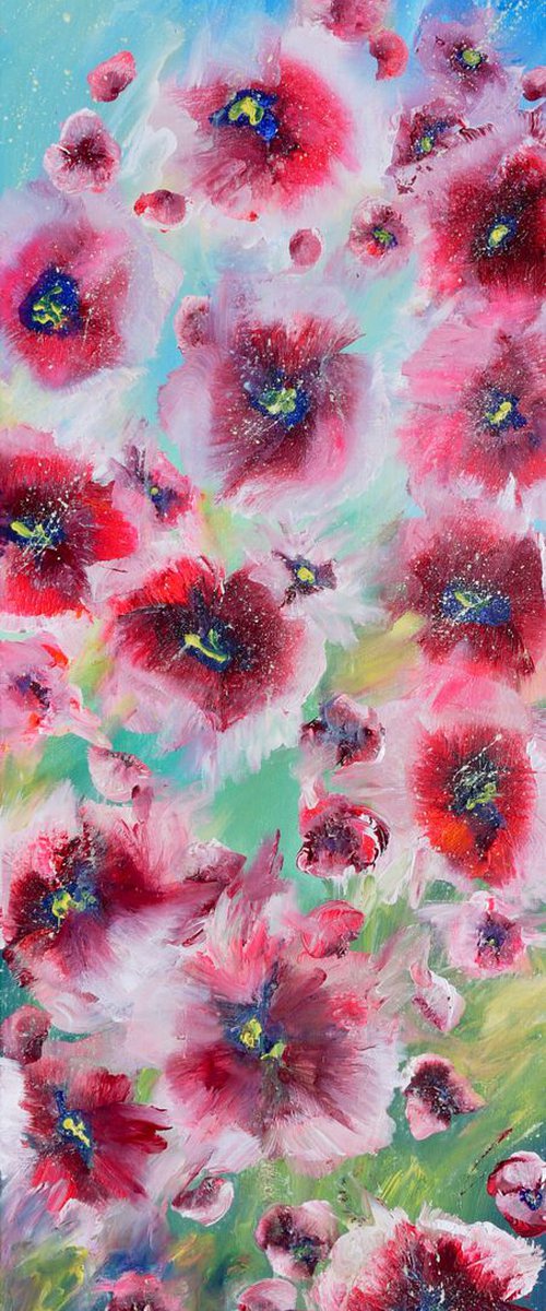 Wall of flowers by Emma Sian Pritchard