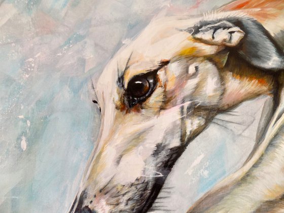Greyhound painting called 'Vitality'