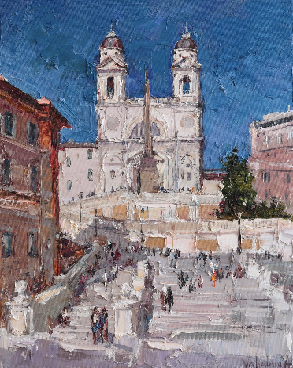 Spanish Steps, Rome By Anastasiia Valiulina, 16 X 20, Artwork For Sale On Artfinder