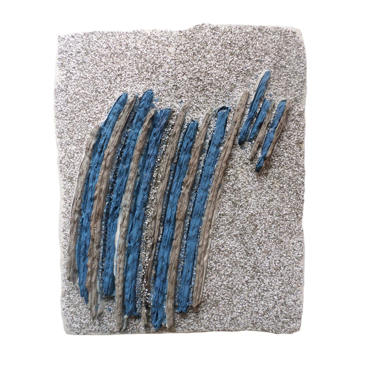 Abstract Landscape Relief By Rossitza Trendafilova, 14 X 16", "Breeze", Original Artwork