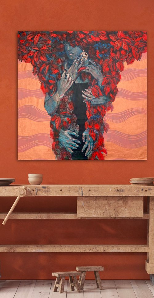 Wild grapes by Tetiana Cherevan