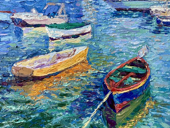 Boats of Giovinazzo, Italy