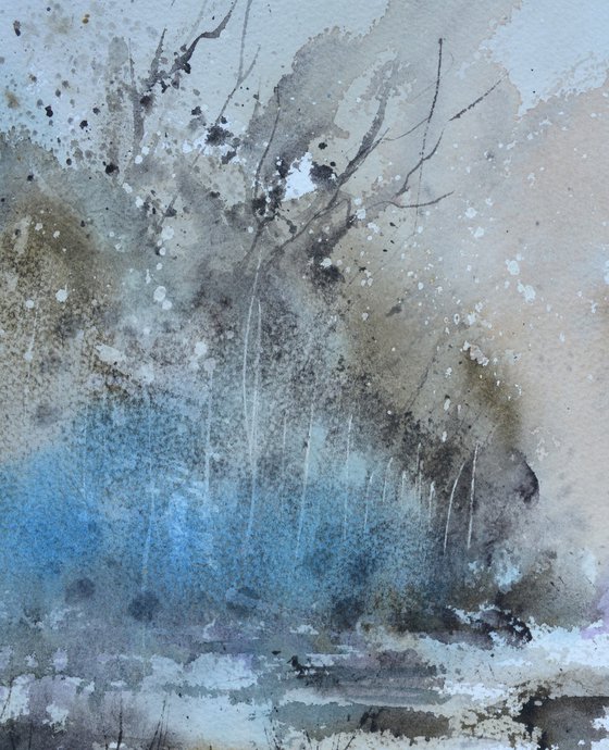 Misty wood  watercolor
