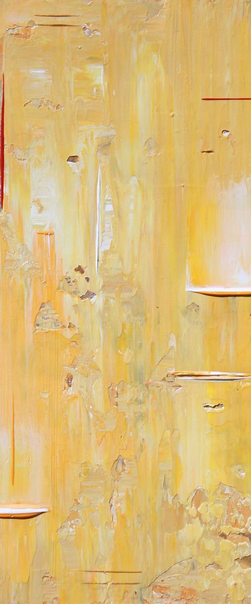 Yellow Orange White Abstract Concept by Robert Lynn