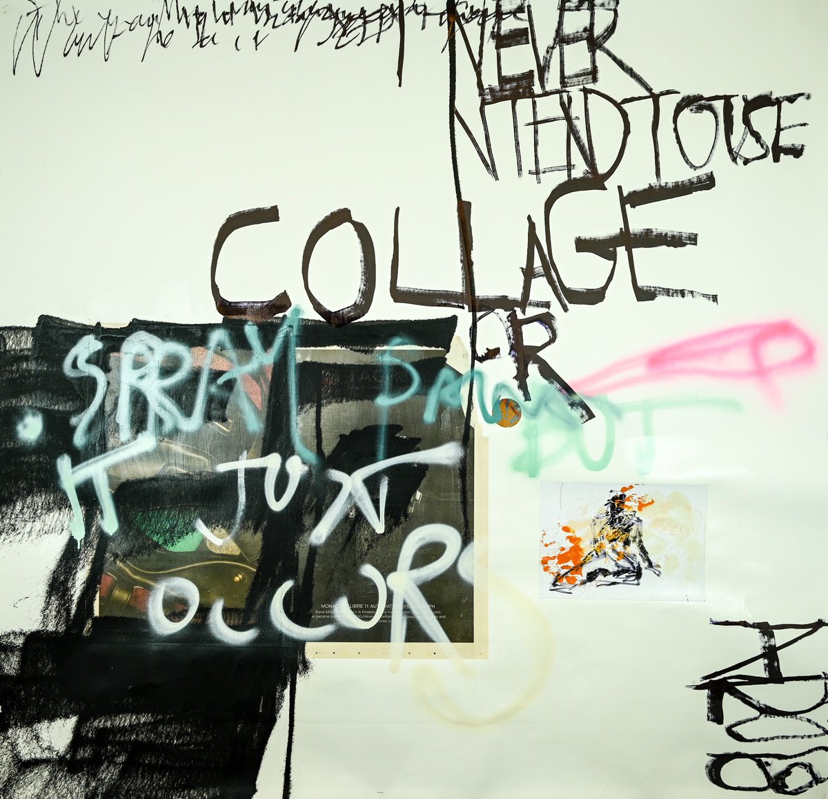 Abstract Painting By Niki Hare, 59 X 57", I Never (I)Ntend To It Just Occurs, Original Artwork