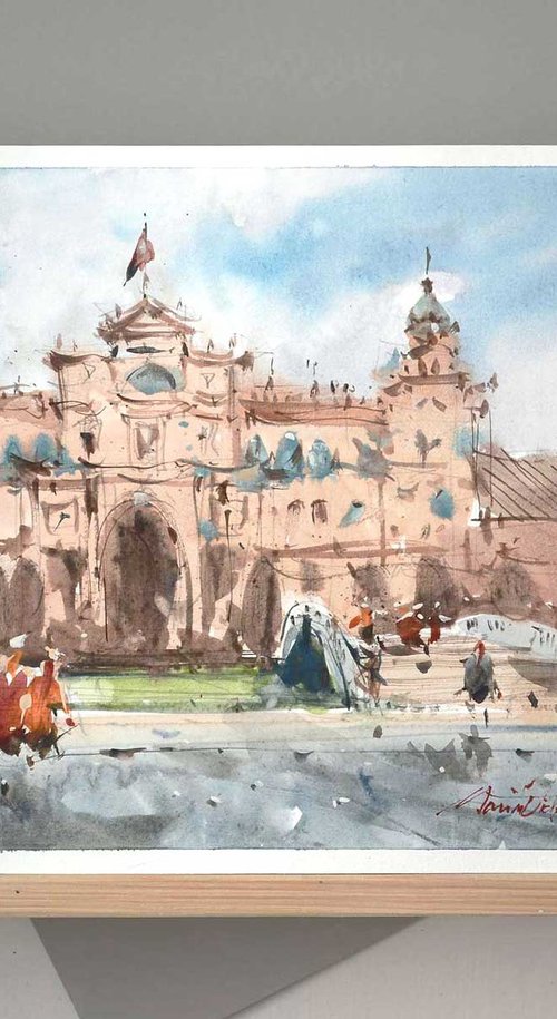 Seville, watercolor painting. by Marin Victor