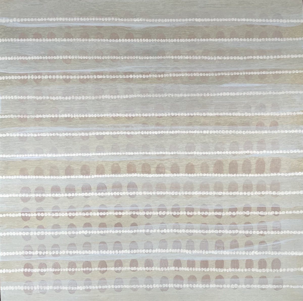 Abstract Oil Painting By Flora Butler, 12 X 12, The Skin Of The Sea, Original Artwork