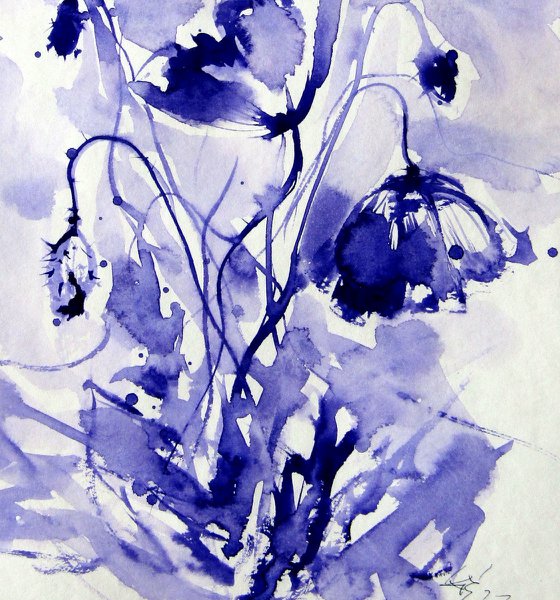 Purple poppies III