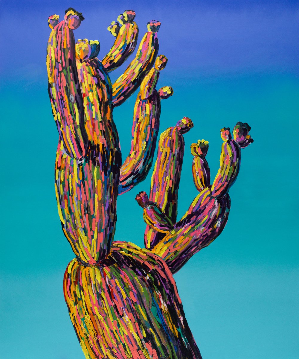 Impressionistic Botanical Oil Painting By Dominic Virtosu, 61 X 73, Giant Of Joy, Original Artwork