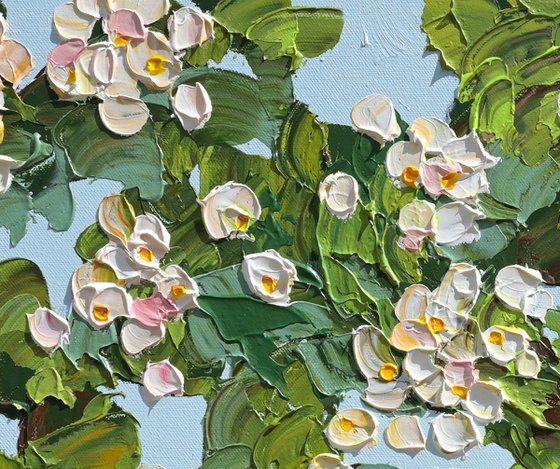 Spring Glow - Original Blooming Tree Painting