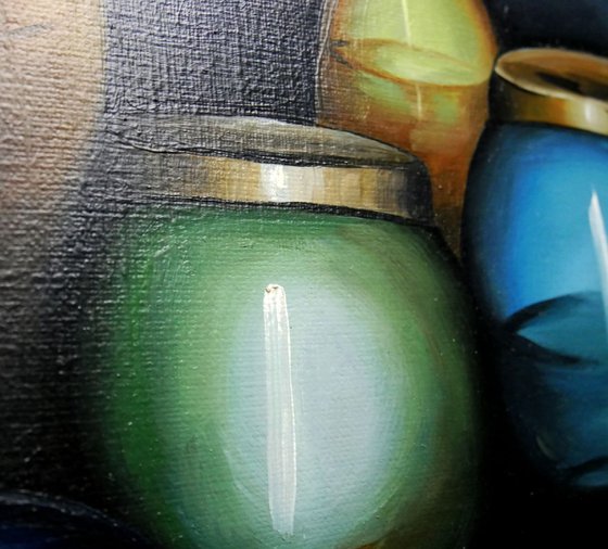 Oil painting on canvas, STILL LIFE