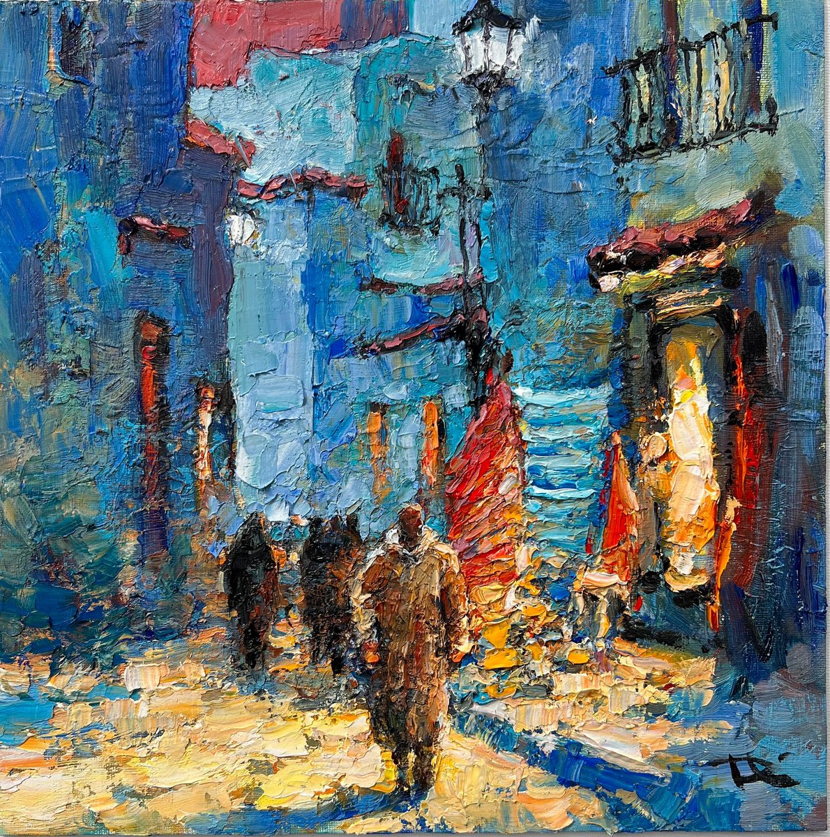 Morocco Series - Blue Village by Dong Lin Zhang