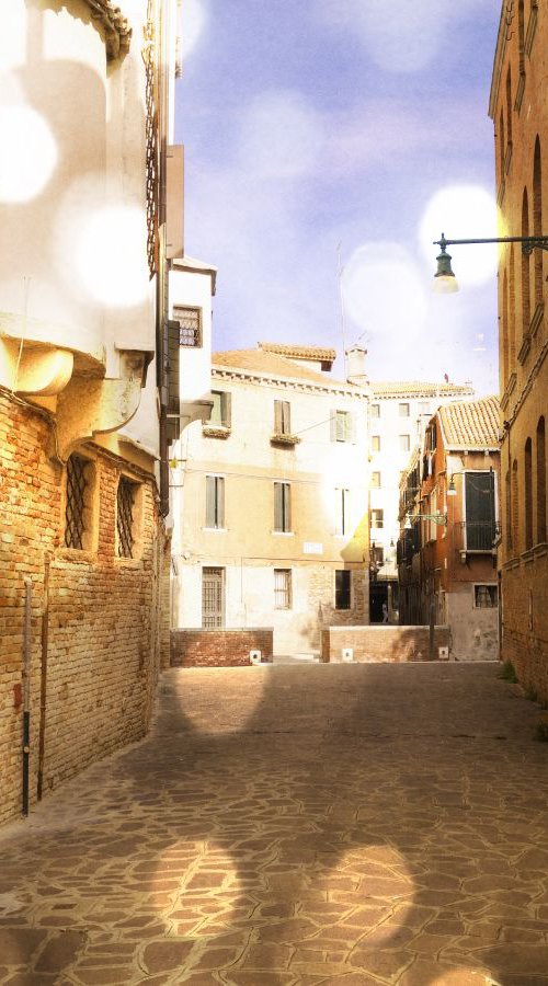 Venice in Italy - 60x80x4cm print on canvas 02443m1 READY to HANG by Kuebler