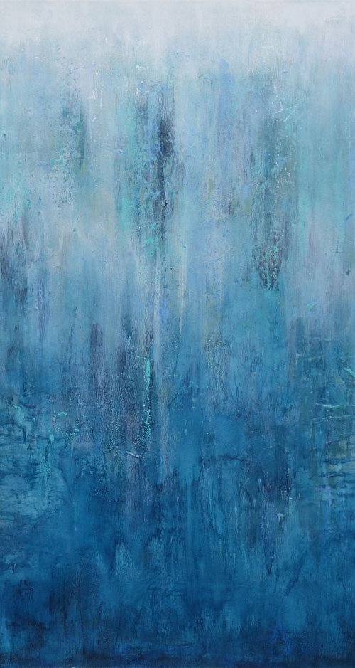 blue transparencies  transparencias azules by Doris Duschelbauer