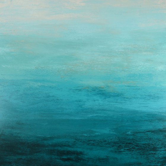 Soothing Blues - Modern Abstract Expressionist Seascape