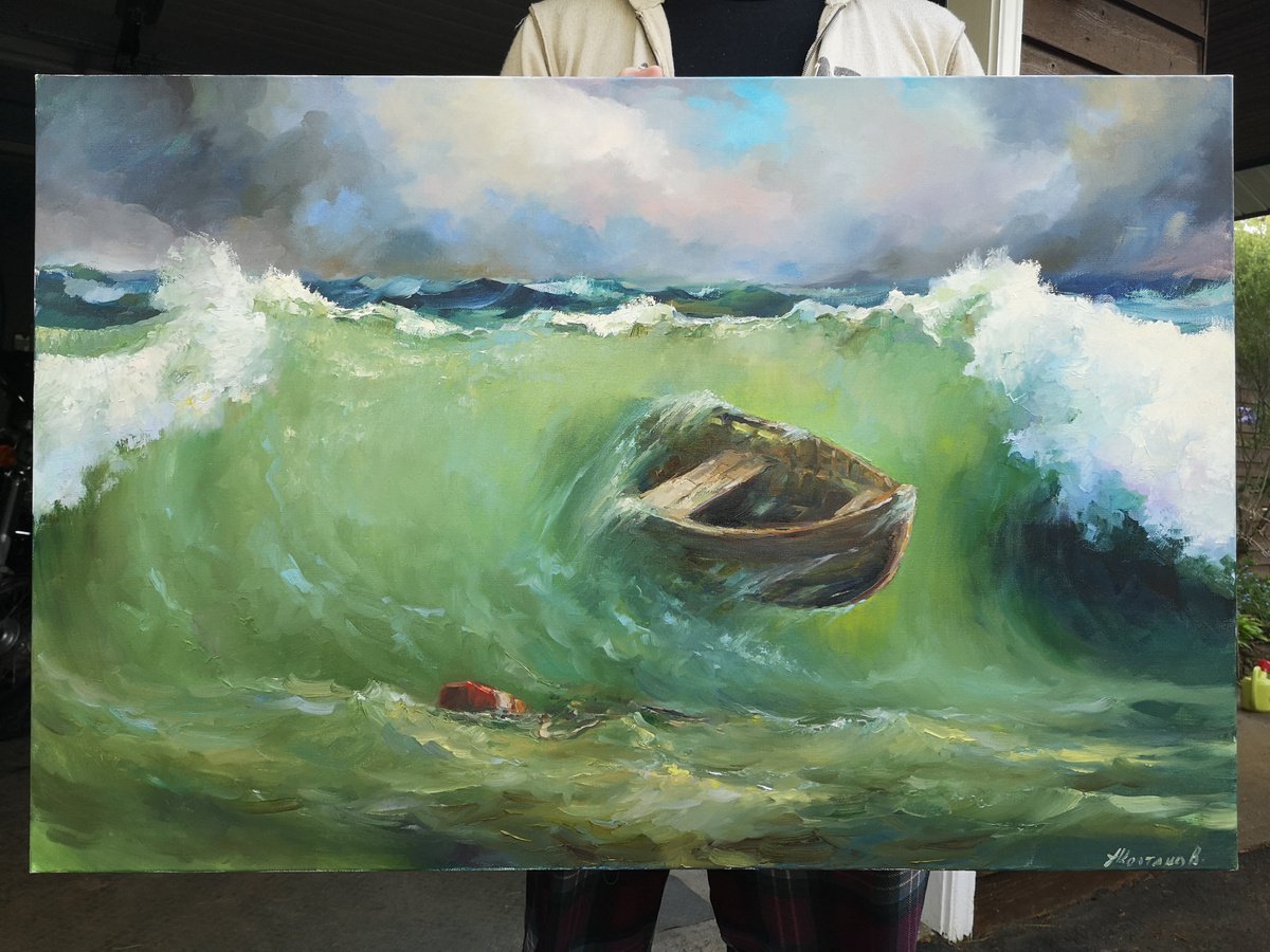 Lost in the ocean, 24x30x1.5