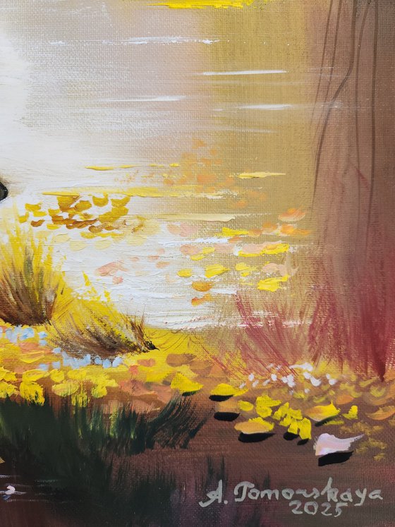 Golden October by the Lake