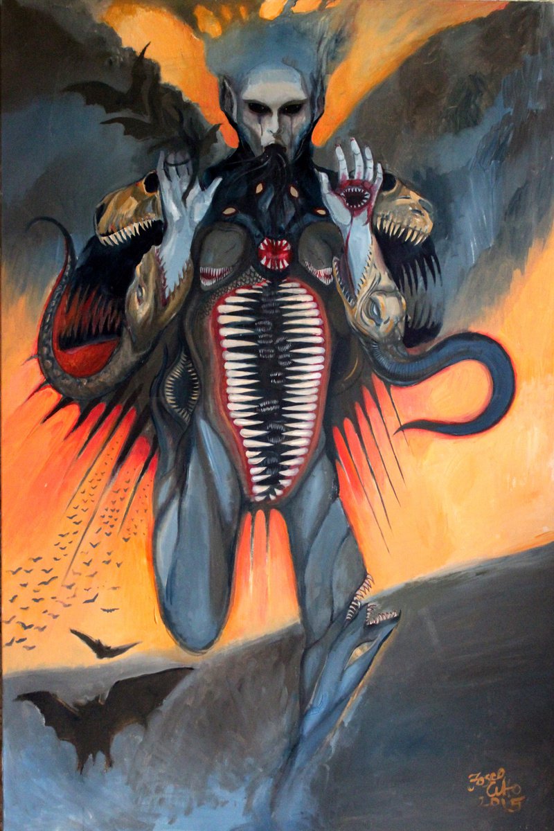 Surrealistic Oil Painting , Amazarak By Fosco Culto, 31 X 47, Artwork For Sale On Artfinder