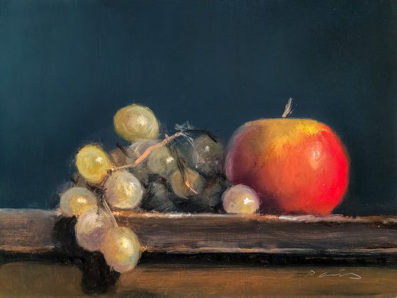 Grapes and Apple