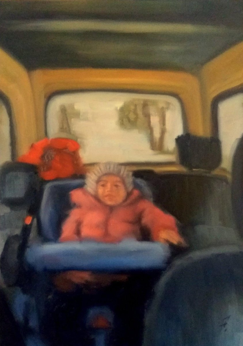 Car Ride By Nikola Gulev, 20 X 28, Artwork For Sale On Artfinder