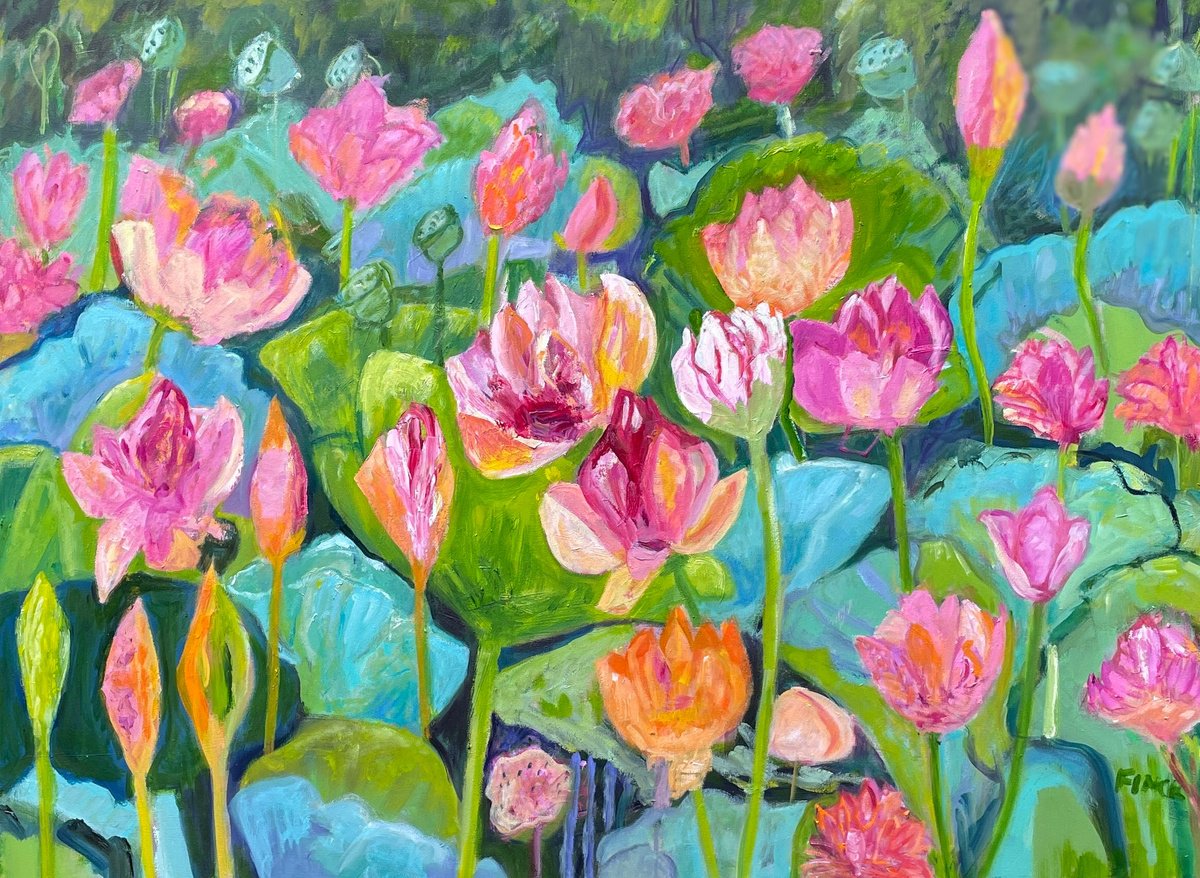WATER LILY POND by Maureen Finck