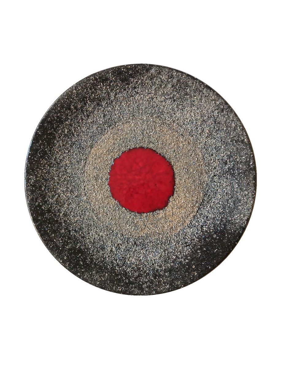 Geometric Abstract Relief By Rossitza Trendafilova, 9 X 9", "Circle I", Original Artwork