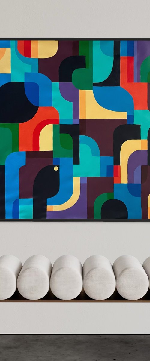 Geometric Puzzle by Samantha Malone