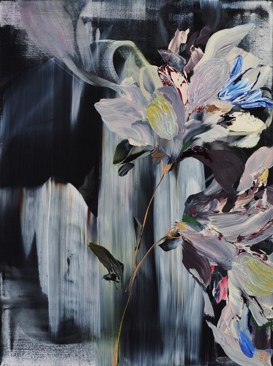 Cascading Velvet Diptych