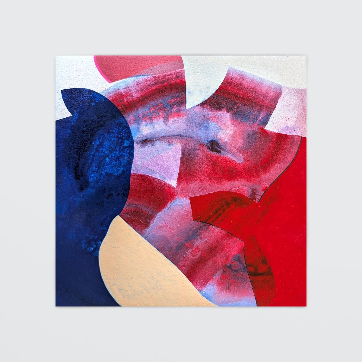 Abstract Painting By Smit Khond, 12 X 12", Formative, B1, Original Artwork