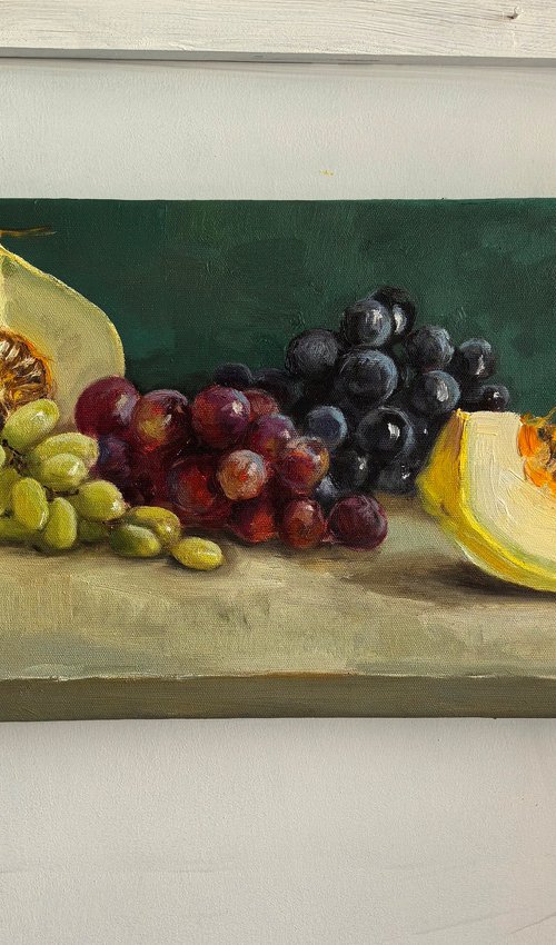 grapes and water melon by Leyla Demir