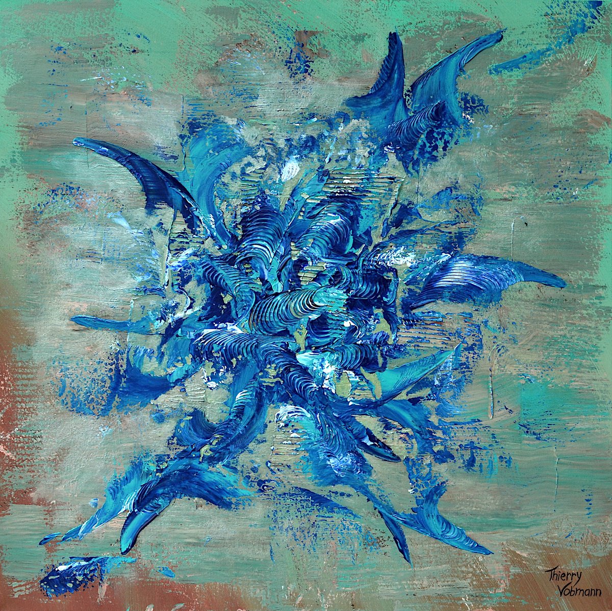 Intimate Feeling By Thierry Vobmann. Abstract ., 28 X 28, Artwork For Sale On Artfinder