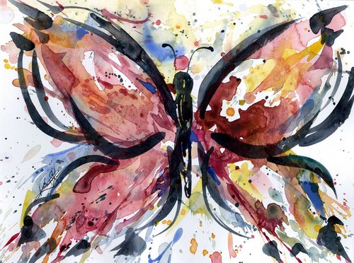 Butterfly Magic No. 22 - Abstract by Kathy Morton Stanion by Kathy Morton Stanion