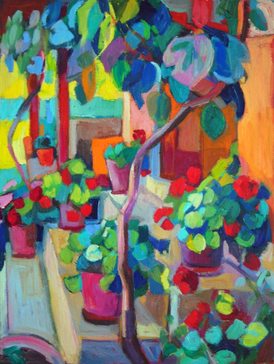 Summer garden / 40 x 30 x 0.3  cm