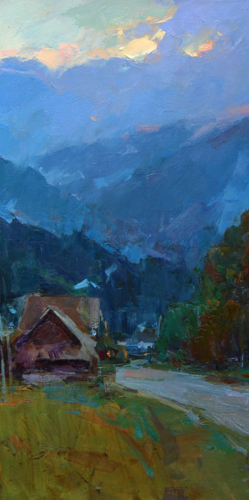 Evening in the Mountains by Aleksandr  Kryushyn