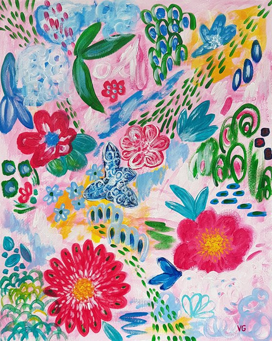"Spring melody" Acrylic Painting