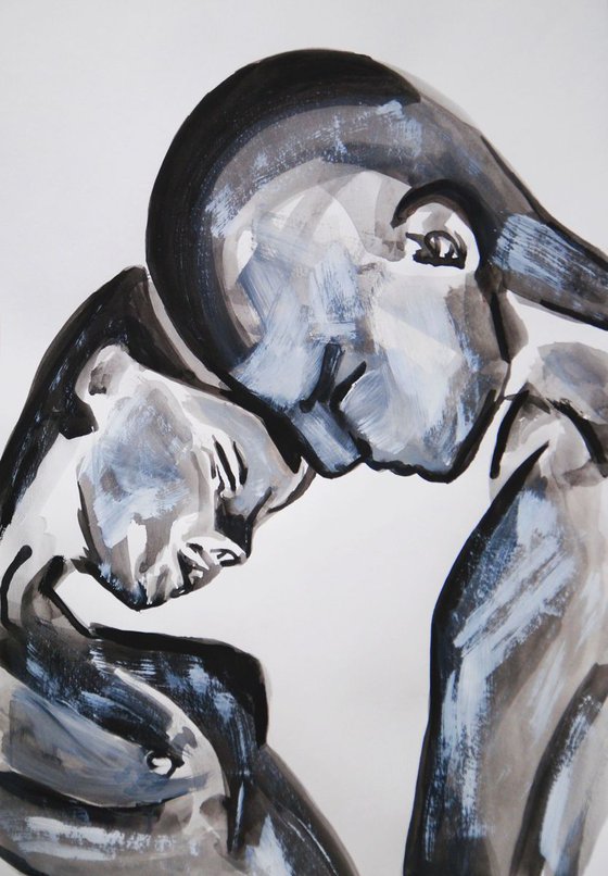 Couple / 49 x 34.5 cm