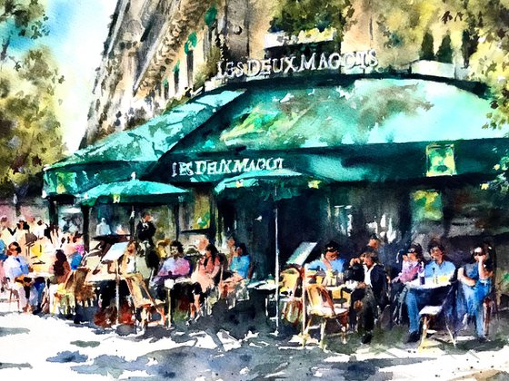 Lunch at Les Deux Magots