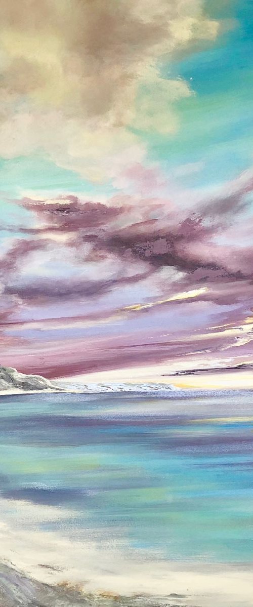 Sunrise over Hengistbury Head by Marja Brown