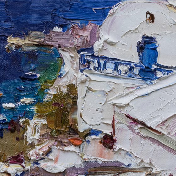 Santorini, Greece - Original landscape painting