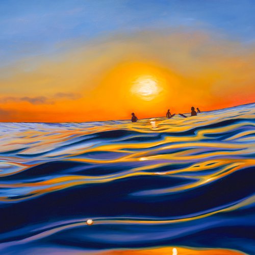 Sunset Surf by Grant Pecoff